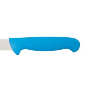 Cuchillos de Cocina de Hoja Estrecha con Mango Azul y Protector de Dedos Contorneado para Cortar Carne, Porciones y Preparar Comidas - Product Image 6
