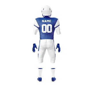 Ensemble d'uniformes de football américain personnalisés imprimés, maillot et pantalon de football sublimés, vêtements de sport d'équipe résistants et anti-humidité - Product Image 3
