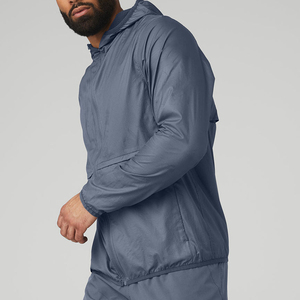 <b>Top</b> Ranking Men Windbreaker Jacket Breathable Hot Selling New Arrival Adjustable Wholesale Men Windbreaker Hooded Jacket - Product Image 2