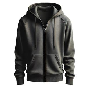 Customizable Digital Printing Embroidered Hooded Premium Fleece Waterproof Streetwear for Casual Wear <b>and</b> Winter Layering - Product Image 1