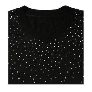 T-shirt à strass scintillants pour hommes, col rond, manches courtes, t-shirt graphique brillant, pour fête, club, rave, festival, bling, hip hop - Product Image 3