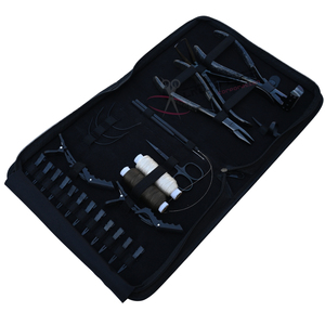 7 Inch Micro <b>Ring</b> and Tape In Hair Extension Pliers Hair Extension Tool Bundle with Hook Loop Set Jumbo Styling <b>Clips</b> Scissor - Product Image 1