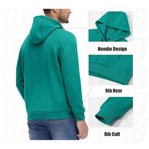 Sudadera con Capucha de Forro Polar para Hombre, Ligera y Suave, para Entrenamiento, Ejercicio, Correr, Fitness, con Impresión de Adhesivos DTG - Product Image 2