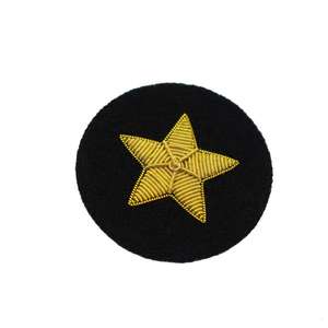 Premium Quality Customizable Fashion <b>Star</b> Patch Badges High-End Embroidered Bullion Wire New Design Stylish Premium Embroidery - Product Image 1