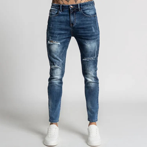 Article très vendu, nouveau style 2024, jeans tendance pour hommes, vente en gros de pantalons en jean, coupe slim, jeans de créateur pour hommes, jeans bleus et noirs pour hommes - Product Image 5