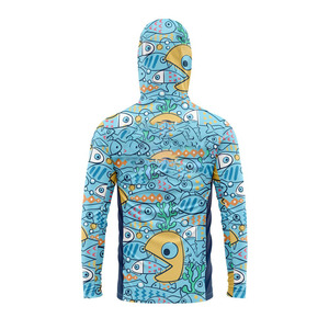 Activewear Fishing Hoodie Outdoor Performance Hoodie Cooling Fishing Hoodie OEM ODM Summer Fishing Hoodie UPF 50+ Fishing Hoodie - Product Image 4