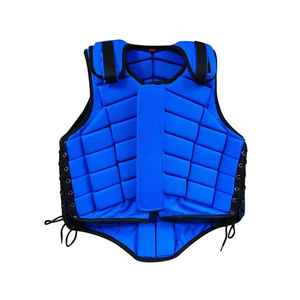 Blue Neoprene Horse Riding Safety Vest <b>Body</b> Protector Unisex Sleeveless Lightweight Equestrian Protective Gear - Product Image 1