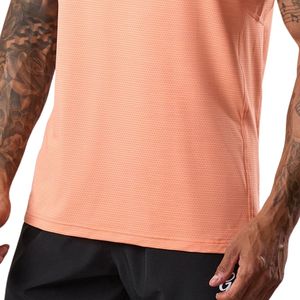 Mens <b>Peach</b> Performance Training T <b>Shirt</b> Crew Neck Short Sleeve Athletic Gym Workout Running Casual Sportswear Activewear Tee - Product Image 3