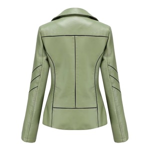 Chaqueta de Motociclista 100% Genuina de Cuero, Chaqueta Corta para Mujer, Nuevo Diseño - Product Image 6