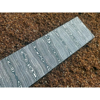 Burraq OEM Couteau à fabriquer sur mesure en acier Damas de 12 pouces, lame non réglable sans manche, 1 lame personnalisée