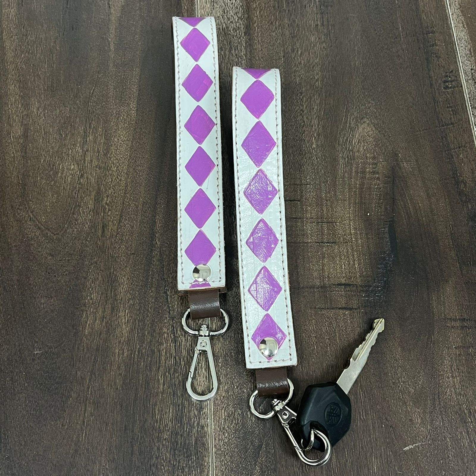 Lavender & White Checkered