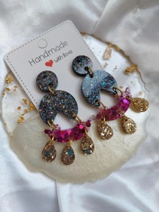 Pendientes de Resina de Alto Brillo, Aspecto Pulido, Acabado Liso, Precio de Fábrica al por Mayor - Product Image 4
