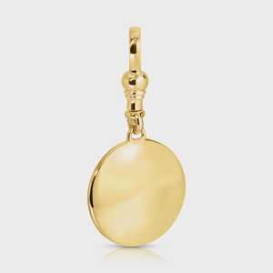 Custom 14K 18K <b>Solid</b> <b>Gold</b> Round Cut Lab Grown Diamonds Charm Pave Set Celestial Vintage Charm Only <b>Pendant</b> For Women Wholesale - Product Image 3
