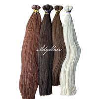 Meilleures ventes tendance : Extensions de cheveux humains Remy vietnamiens 100 % personnalisables pour ondulations profondes lâches, toutes longueurs et couleurs Fumi