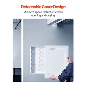 Copertura per Box Multimediale da Incasso a Parete da 20 Pollici, Kit Contenitore Strutturato per Gestione Cavi e Accessori - Product Image 6