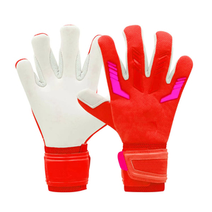 Gants de gardien de but de football professionnels en latex respirant, antidérapants, à doigts entiers, avec fermeture auto-agrippante pour l'entraînement au football - Product Image 1