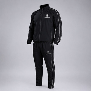 Custom Men Slim Fit Tracksuit <b>Set</b> Full Zip Jacket Jogger Pants Sportswear OEM Private Label Activewear - Product Image 3
