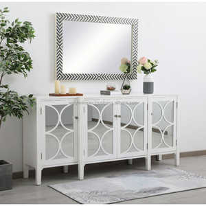 AALIYAN IMPEX lujo resina pared espejo marco elegante flor patrón madera decorativo baño espejo mejor Vintage precio barato - Product Image 1