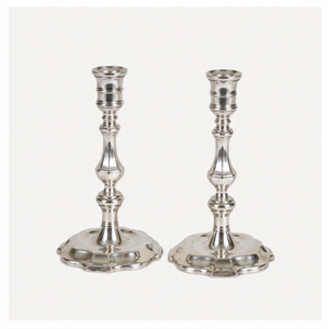 Antique <b>Silver</b> Metal Taper Candle Holder Set Elegant Style <b>Candlestick</b> Stand for Wedding Centerpieces Christmas Decor - Product Image 6