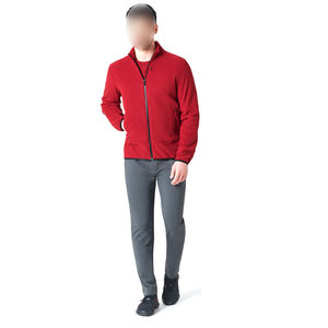 High Quality Custom <b>Men's</b> <b>Sherpa</b> Polar Fleece <b>Jacket</b> Wholesale Canvas Zip-up with Stand Collar Solid Color High Visibility - Product Image 5