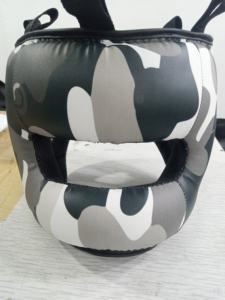 Casque de boxe personnalisable en cuir PU, casque de boxe portable, protection de la tête pour les compétitions, équipement de boxe professionnel - Product Image 1