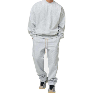 High Quality Sports Soft Fabric Men Cotton Sweat Pants and Hoodie 2 Piece Set <b>Tracksuits</b> for Men Jog - Product Image 3