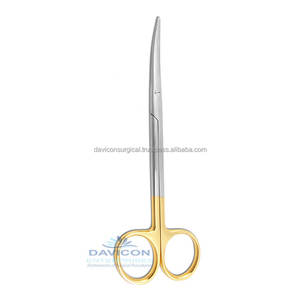 Tijeras de acero inoxidable Metzenbaum Mandela, curvadas, 11 ", TC - Product Image 1