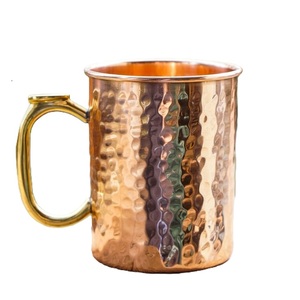 Copper Mug With Brass Handle Belly <b>Cup</b> Vintage Design <b>Thermal</b> Insulation Home Use Drinkware Serving Chilled Cocktails Drink - Product Image 2