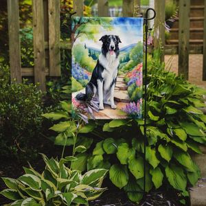 Borzoï printemps chemin multicolore jardin drapeau boîte aux lettres décoratif cour drapeau bannière pour Patio oeuvre pour parterres de fleurs - Product Image 2