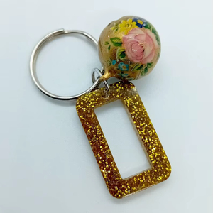 Premium Handmade Resin Keychain & <b>Key</b> Ring-Durable Stylish Fashion Design Offset Printing Waterproof Lightweight-Tradebyd Gift - Product Image 1