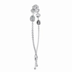 14K Yellow Gold Emerald/Pear/Round Cuts Lab Grown Diamond Filled Very Good Cut <b>Adjustable</b> Luxury Women's Engagement <b>Bracelet</b> - Product Image 2
