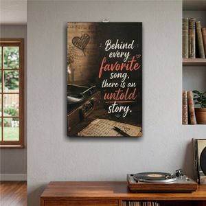 Album photo en MDF avec citation derrière chaque chanson préférée, impression numérique, art mural - Product Image 3