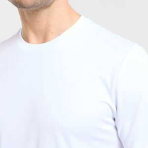 Camiseta de Hombre Rosa con Cuello Redondo, 100% Algodón, Fabricación Stonefield, Corte Regular, Tela Cómoda, Suave, Informal, Manga Corta, Secado Rápido - Product Image 3