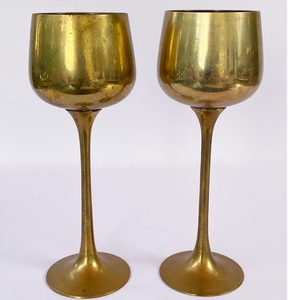 Gobelet en laiton, calice vintage, tasse à boire artisanale, décoration de table ornée, style médiéval, élégant, pièce décorative traditionnelle - Product Image 5