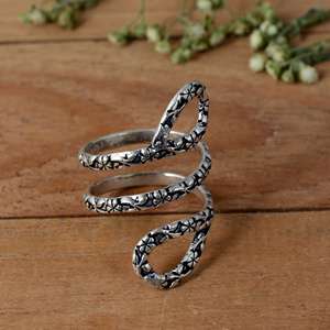 925 Sterling Silver Triple Loop Arthritis Splint Ring - Adjustable Multi-Joint Finger Support - Product Image 2