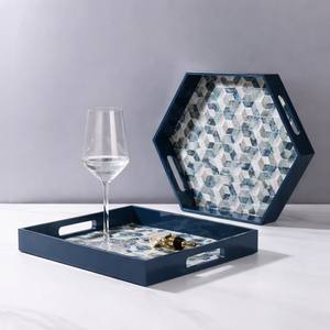 ถาดเสิร์ฟเปลือกหอยมุกเคลือบแลคเกอร์ สีตามสั่ง เป็นมิตรกับสิ่งแวดล้อมและกันน้ำ สไตล์ดั้งเดิมเวียดนาม - Product Image 5