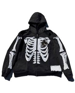 Sudadera con capucha desgastada con cremallera personalizada de alta calidad 2025 - Product Image 3