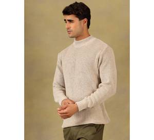 Pull-over d'hiver épais et décontracté pour homme, col roulé, manches longues, tricoté, couleur unie, poignets côtelés, qualité supérieure, vente en gros - Product Image 2