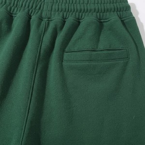 Pantalones Cortos Bermuda de Algodón Verde para Hombre, Estilo Nuevo, Cintura con Cordón, Corte Holgado Informal, Transpirables, Deportivos, con Bolsillos - Product Image 3
