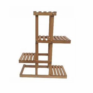 Soporte de Esquina para Plantas de Madera de Teca Premium con Rejilla Decorativa - Venta al por Mayor - Product Image 3
