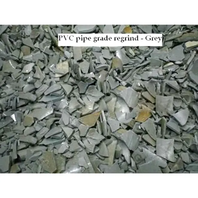 Factory Direct Supply PVC Scrap Regrind White and Gray Color PVC Plastic Raw Material PVC Regrind for Sale