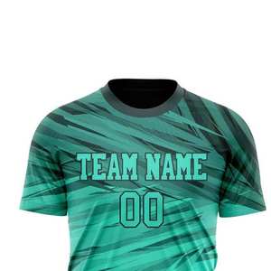 เสื้อเจอร์ซีย์อเมริกันฟุตบอลแบบสั่งทำพิเศษ เสื้อยืดทีมกีฬาผู้ชาย เสื้อซับลิเมชั่นพร้อมโลโก้ แขนสั้น ระบายอากาศได้ดี ทรงปกติ - Product Image 4