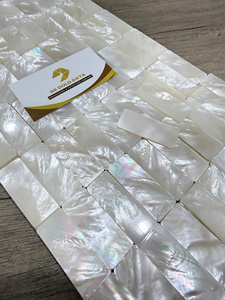 Factory Wholesale Natural <b>MOP</b> Square Pieces 36mm for Furniture Inlay - Product Image 5