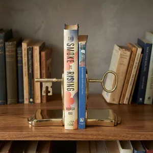 Sujetalibros de Latón Vintage, Decorativos, Estilo Antiguo, Organizador de Escritorio, Decoración para el Hogar, Oficina o Biblioteca - Product Image 2