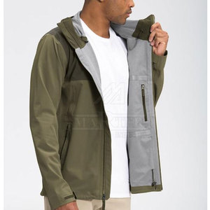 Waterproof Breathable Full Zip Unisex Rain Jacket with <b>Stand</b> Collar Front Logo Lightweight Design Running Hiking <b>Cycling</b> Travel - Product Image 6