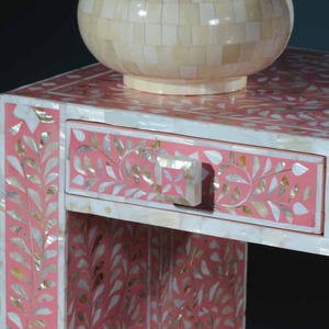 Table console décorative en nacre pour chambre et salon, meuble de décoration - Product Image 5