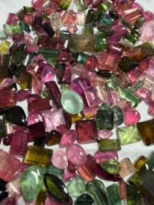 Turmalina Natural al por Mayor, Gemas Sueltas con Corte Octogonal, Corte de Pera, Corte Ovalado, Pleocroica Mixta para Joyería, 5-10 Quilates - Product Image 1