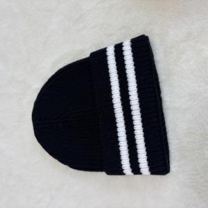 Bonnet en laine tricoté pour femme, nouvelle version coréenne, décontracté, en pure laine, pour étudiante, automne-hiver - Product Image 3