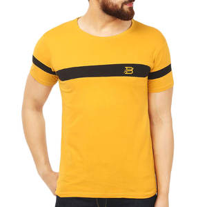 T-shirt en coton pour homme, livraison directe d'usine, logo personnalisé, manches courtes, vêtement décontracté, en vente - Product Image 2