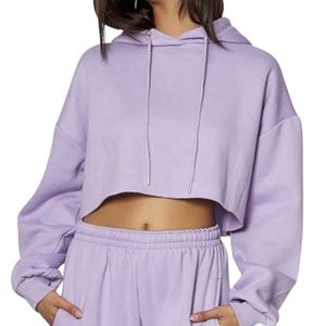 Sudaderas con Capucha de Forro Polar para Mujer al por Mayor, Estilo Urbano, Manga Larga, con Logotipo Personalizado, Cálidas, de Color Liso, para Invierno, Informales - Product Image 6